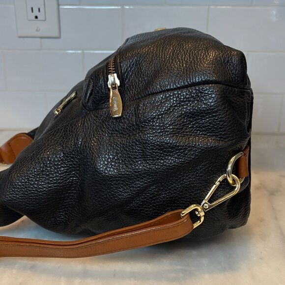 Valentina Bag Purse Handbag Leather Italian Pebbled Convertible Strap Shoulder - Picture 10 of 16